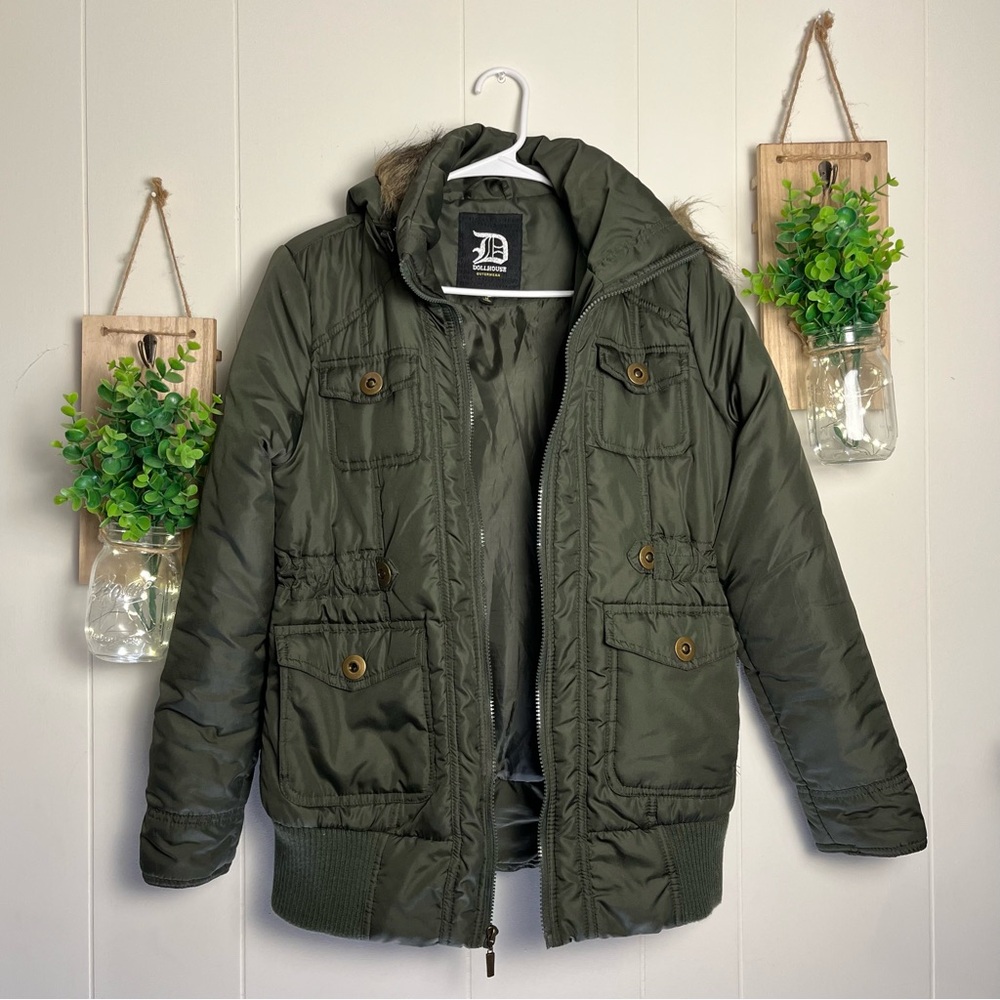 Dollhouse Olive Green Military Jacket